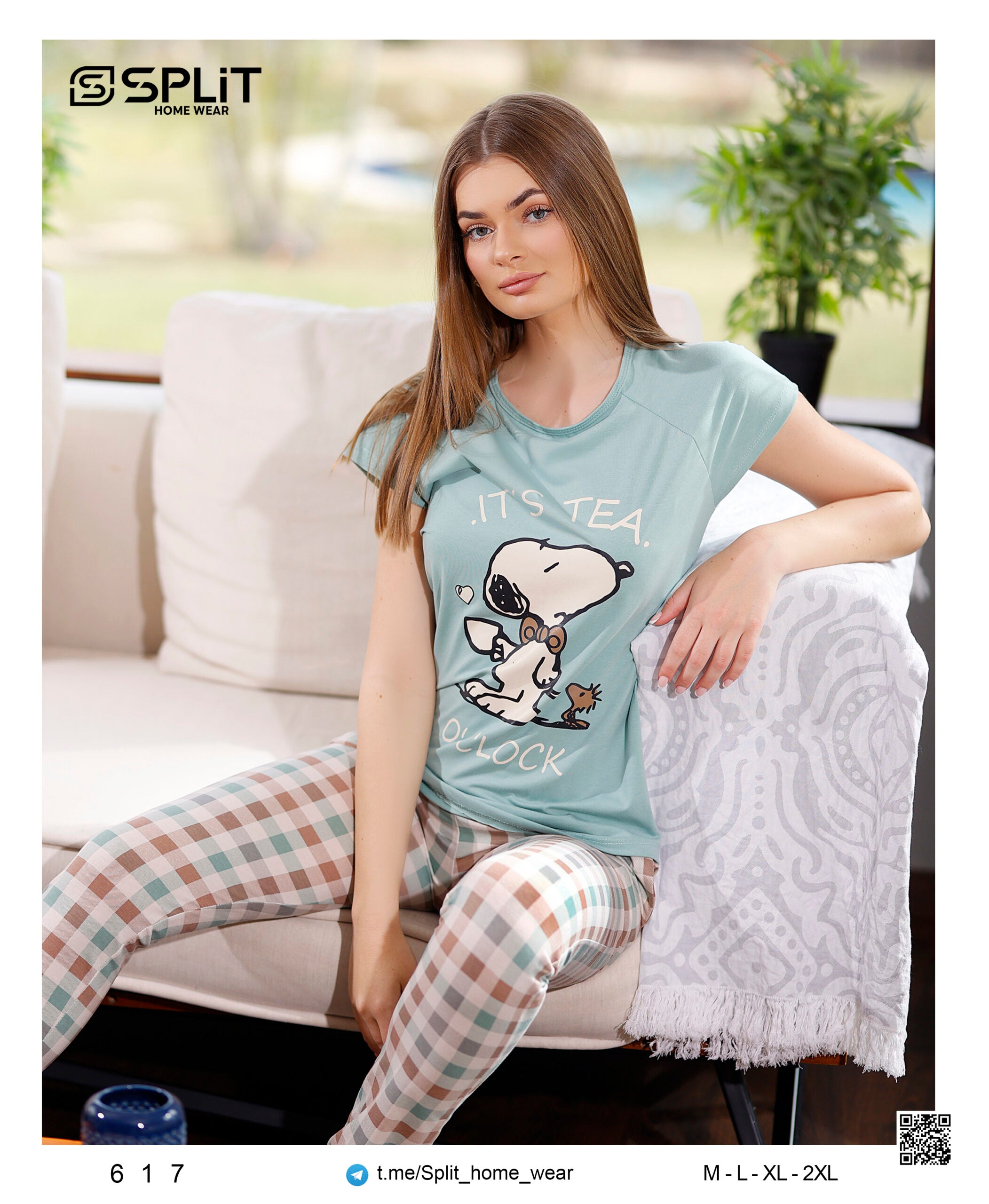 بيجامة قطعتين كود 617