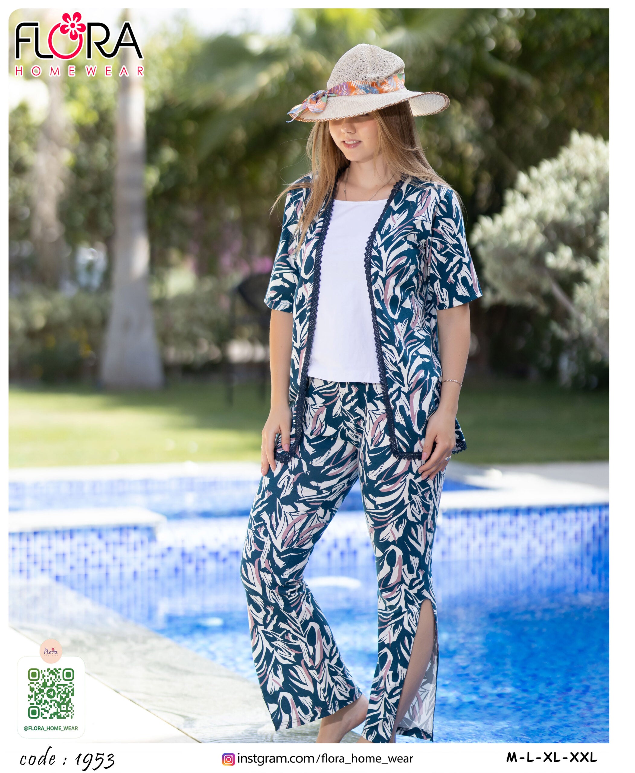 3-piece pajamas, code 1953