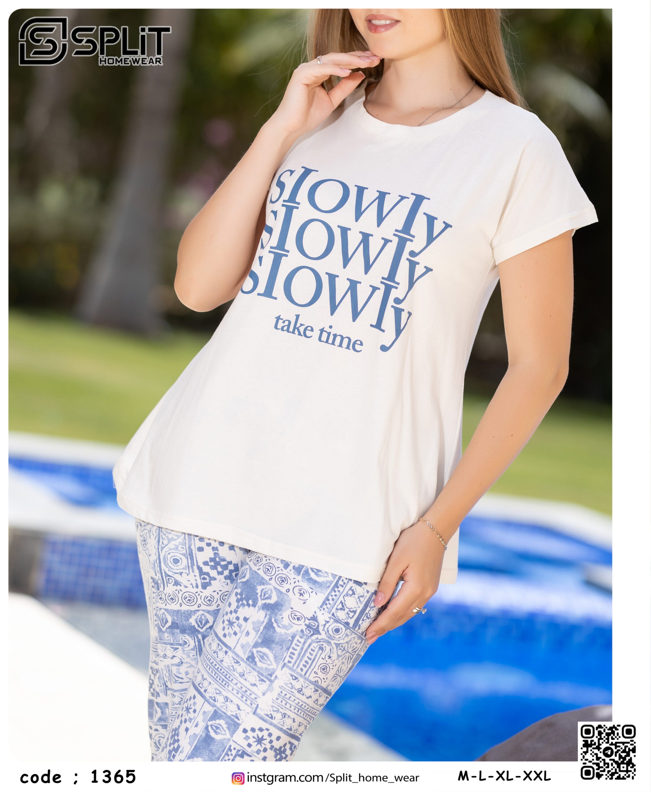 بيجامة قطعتين كود  1365