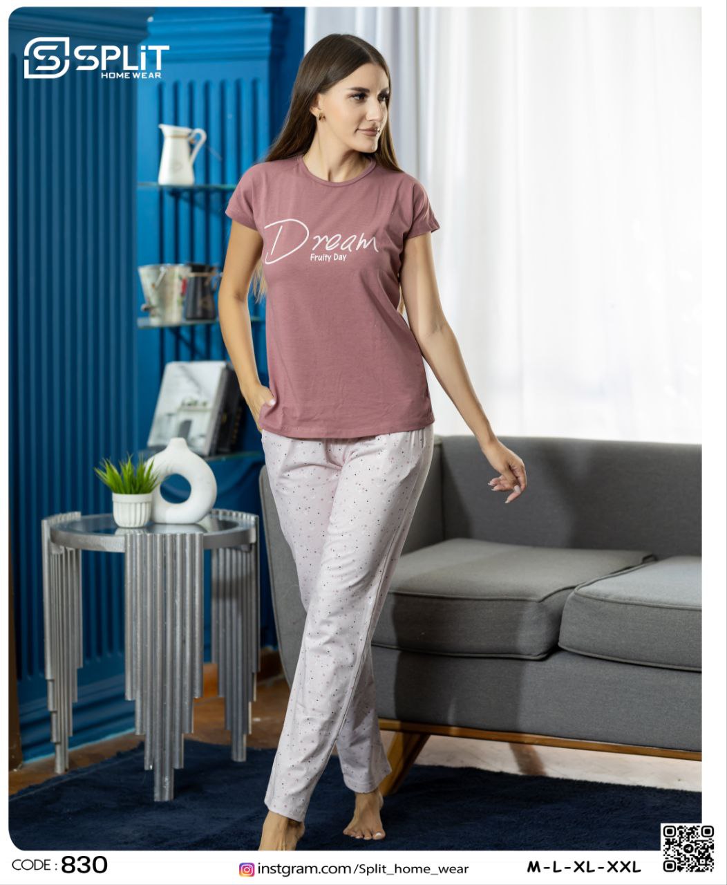 بيجامه صيفي كود 830
